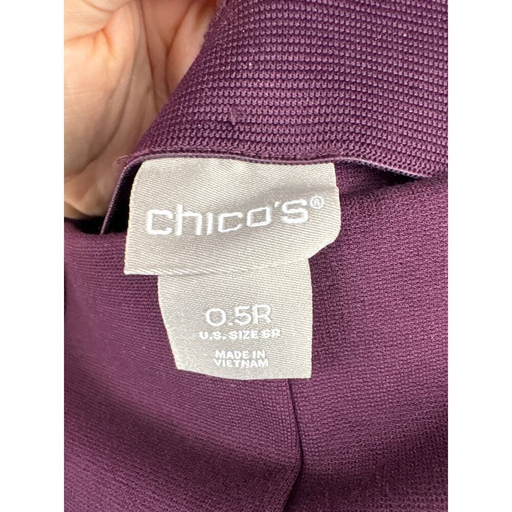 Women’s Chico’s Size 0.5 Plum Purple Slacks - Picture 4 of 5